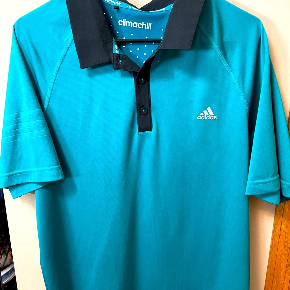 Adidas Climacook Green and Black Men’s golf polo shirt